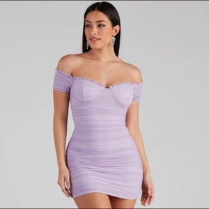 Stunning Sweetheart Mesh Mini Dress